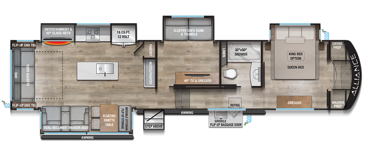 Avenue 39MBR Floorplan