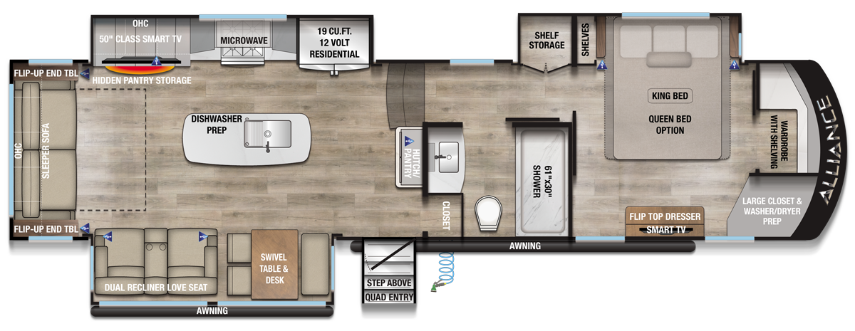 2026 Paradigm 340RL Floorplan