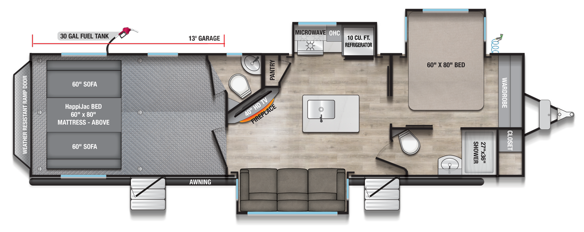 2026 Valor 32T13 Floorplan
