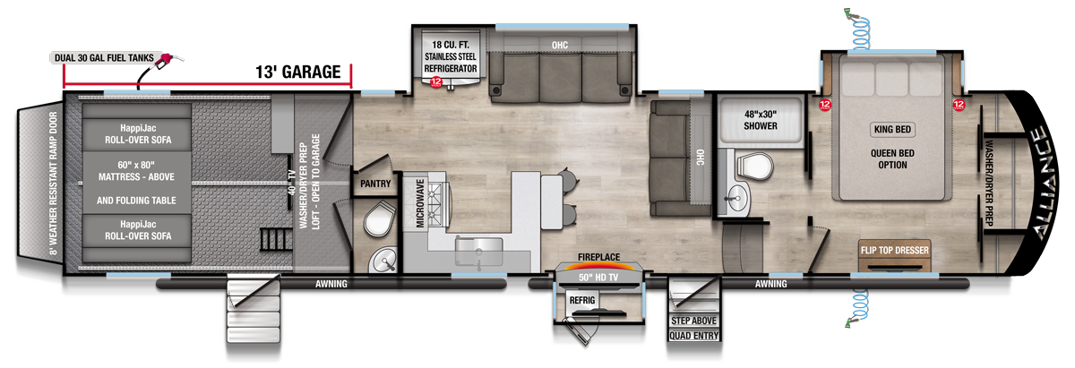 2026 Valor 40V13 Floorplan