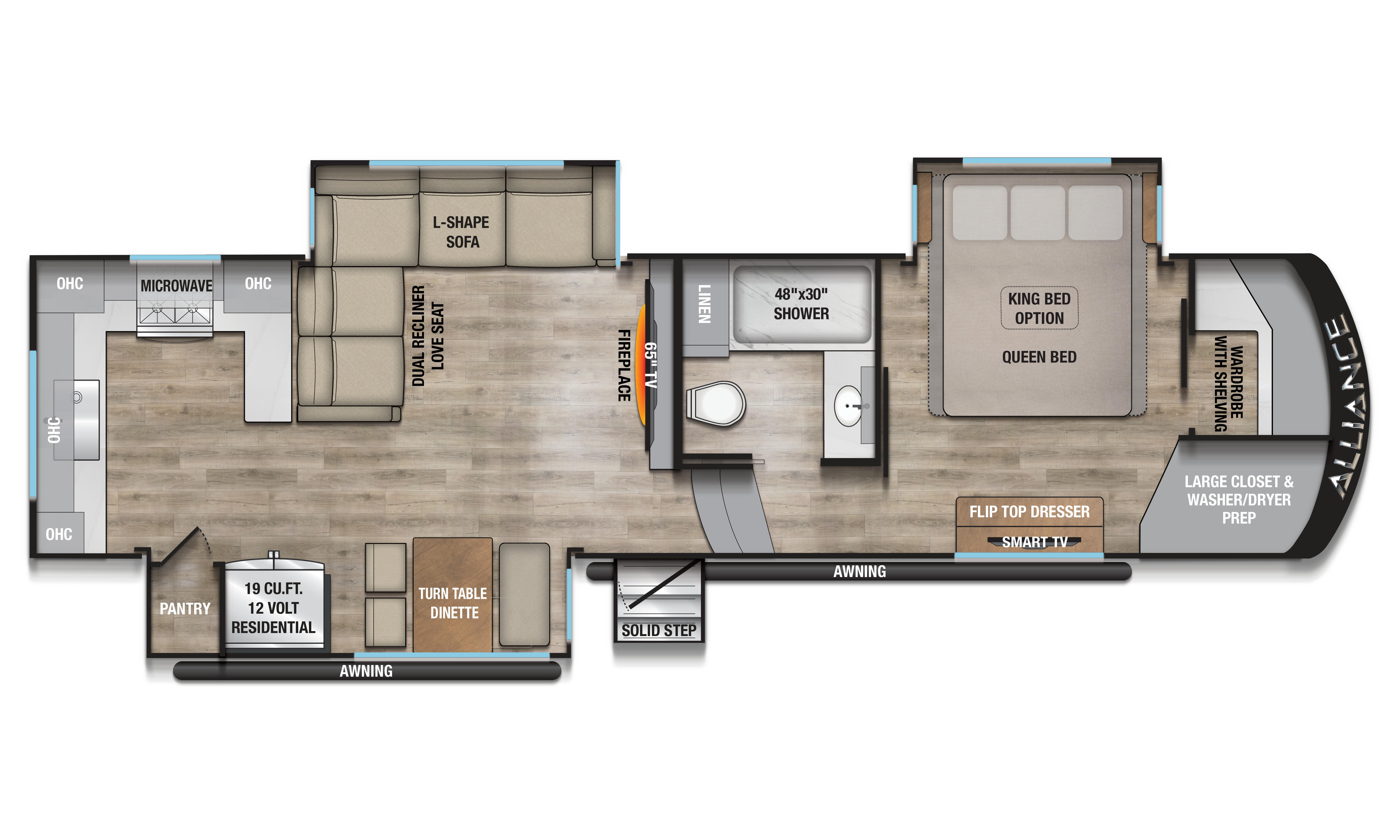 2026 Paradigm 312RK Floorplan