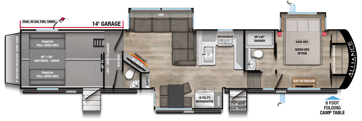 2026 Valor 44V14 Floorplan