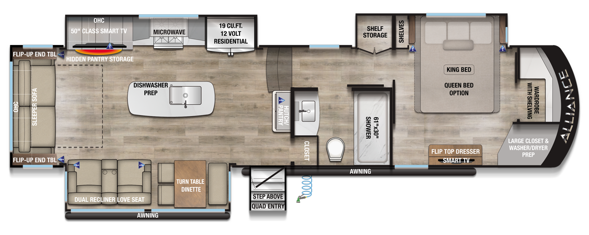 2026 Paradigm 340RL Floorplan