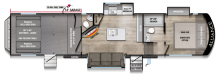 2026 Valor 35A14 All Access Fifth Wheel Floorplan